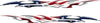 American Flag Flame Stripes Boat Decal Graphics b758